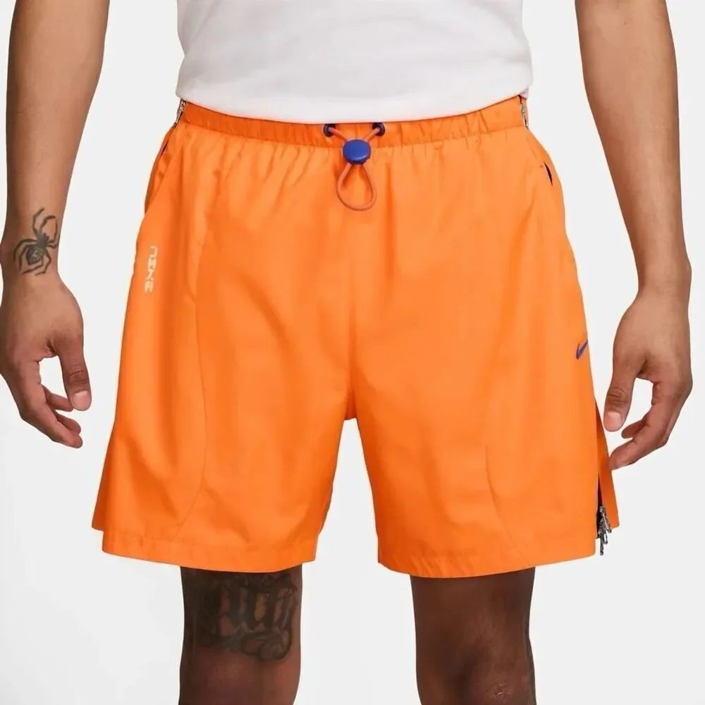 Nike Project FROG Loose Fit Above Knee Lined Shorts Orange HV0903-803 Mens Small